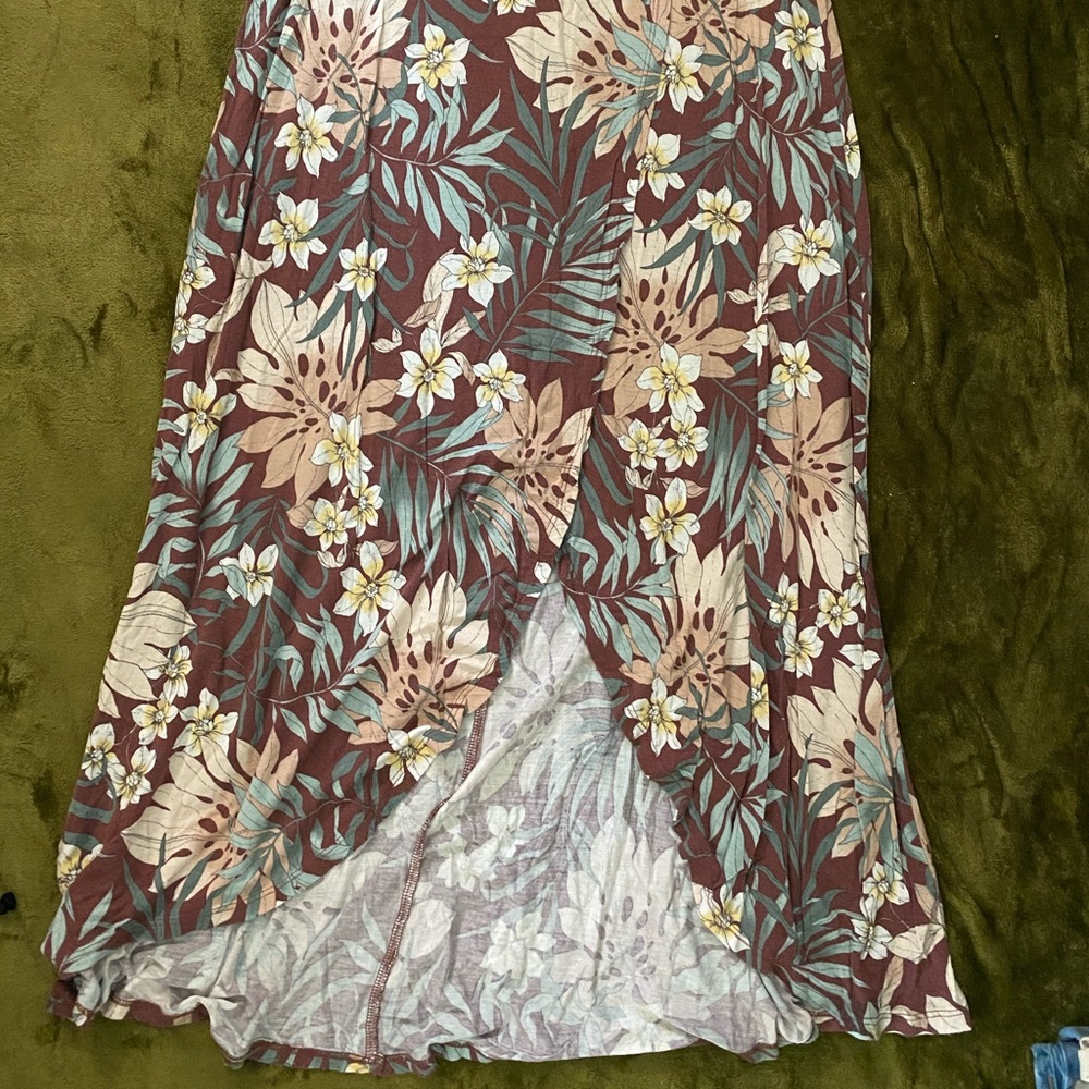 floral maxi skirt